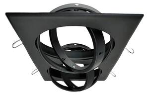 Faro da Incasso Orientabile per 2 lampade AR111 - Nero