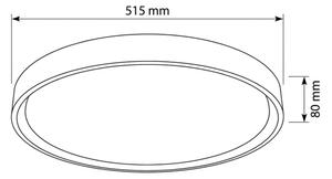 Brilagi - Lampada LED dimmerabile MATTEO LED/60W/230V 3000-6500K diam. 51,5 cm taupe+telecomando