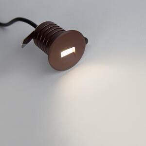 Faretto LED Corten 1W IP67 Professional - per Gradini Colore Bianco Caldo 2.700K