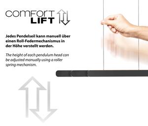 Schöner Wohnen 12577-18 - Lampadario LED dimmerabile su cavo ADRIANA 2xLED/24W/230V nero