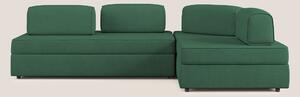 Liberty divano angolare con pouf estraibile e schienali movibili in te