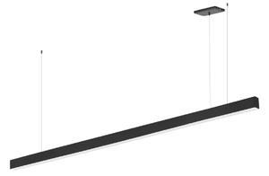 Lampada Lineare LED a Sospensione 65W 200cm nera con driver Philips
