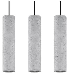 Lampadario a Sospensione in Cemento Leggero 3xGU10 LUVO 3 da interno