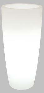 Vaso Illuminabile Tondo Ø33 H90cm E27 Colore Bianco