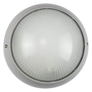 Plafoniera da Esterno E27 Grigia IP54 Ø258mm Colore Grigio