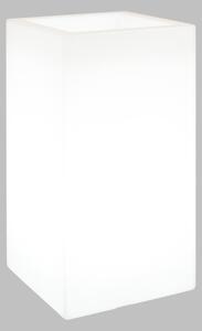 Vaso Illuminabile 40x40xH80cm E27 Colore Bianco