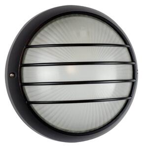 Plafoniera da Esterno E27 Nera IP54 Ø258mm Colore Nero