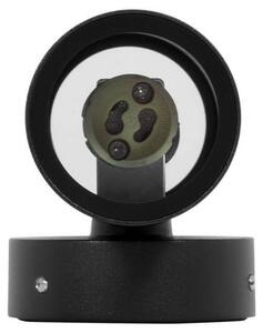Applique Cilindrica Bidirezionale IP65 GU10 Nero Colore Nero