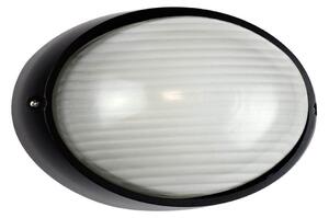 Plafoniera E27 IP54 Nera 214x142mm Colore Nero