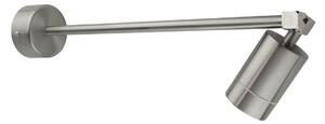 Faretto da Parete Acciaio INOX GU10 IP54 Orientabile per Insegne e Arredo