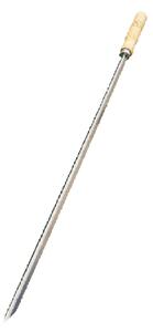 Spiedo da Barbecue 65 cm con Manico in Legno in Acciaio Inox 316