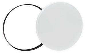 Plafoniera LED 32W IP54 Bianco Variabile CCT Ø380mm Doppia Cornice