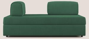 Liberty divano con pouf estraibile e schienali movibili in tessuto mor