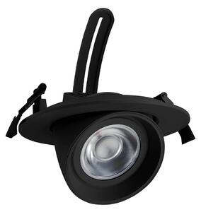 Faro LED da Incasso 44W Orientabile Rotondo Foro Ø160mm Nero Philips Certadrive 140lm/W Colore Bianco Naturale 4.000K