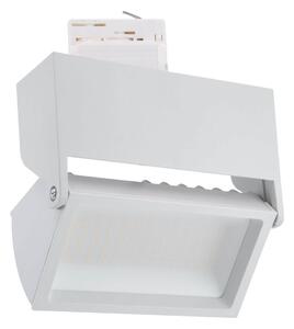 Faro LED 44W Rettangolare per Binario Trifase 100° Bianco con driver Philips No Flickering CRI92 Colore Bianco Caldo 3.000K