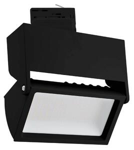 Faro LED 44W per Binario Trifase 100° Nero con driver Philips CRI92 Colore Bianco Naturale 4.000K