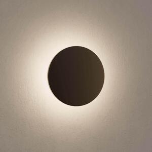 Applique LED IP65 Luce Indiretta 12W Tonda Nera Colore Bianco Naturale 4.200K