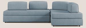 Liberty divano angolare con pouf estraibile e schienali movibili in te