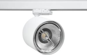 Faro per binario trifase per lampade AR111 Bianco
