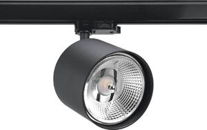Faro per binario trifase per lampade AR111 Nero
