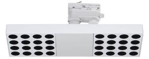 Faro LED 42W per binario Trifase nero con driver Philips Rotabile Colore Bianco Naturale 4.000K