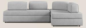 Liberty divano angolare con pouf estraibile e schienali movibili in te