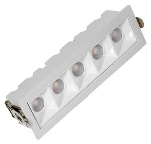 Faro LED da Incasso 12W Foro 140x35mm Bianco Colore Bianco Naturale 4.000K