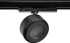 Faro LED 34WTrifase Regolabile 15°-60° Nero con driver Philips CRI97 UGR11 Colore Bianco Variabile CCT