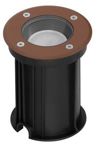 Faretto Carrabile GU10 IP67 - CORTEN con Doppio Pressacavo