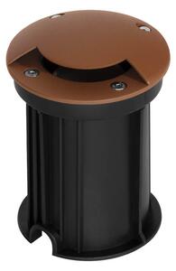 Faretto Carrabile Monodirezione GU10 IP67 - CORTEN con doppio pressacavo