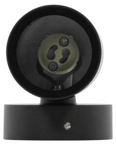 Applique Cilindrica Monodirezionale IP65 GU10 Nero Colore Nero