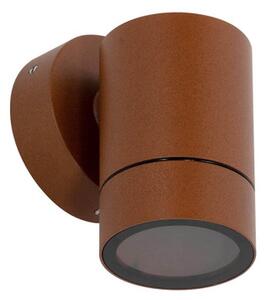 Applique Cilindrica Monodirezionale IP65 GU10 Corten Colore Corten