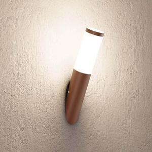 Applique Paletto in Acciaio Inox CORTEN IP54 Base E27 Colore Corten