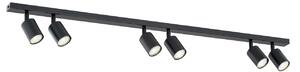 Lampadario da Soffitto FLASH 6 Black GU10