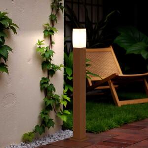 Paletto da Giardino 100cm Acciaio Inox CORTEN IP54 Squadrato Base E27