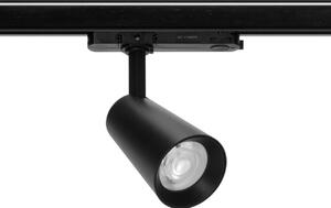 Faro LED 30W Trifase Nero CRI92 CCT Bianco Variabile 38° Bridgelux LED Colore Bianco Variabile CCT
