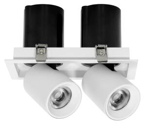 Faro LED da Incasso Orientabile 2x15W CCT Foro 160x75mm Bridgelux LED Colore Bianco Variabile CCT