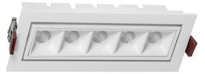 Faro LED da Incasso Bianco 12W Orientabile Foro 155x55mm Colore Bianco Caldo 3.000K