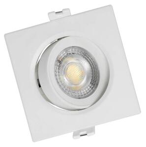Faro Incasso Quadrato 7W CCT Ø70mm 38° Orient. Dimmerabile Colore Bianco Variabile CCT