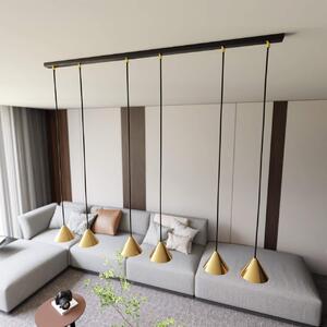 Lampadario ELIT 6 GOLD e BLACK - Attacco GX53