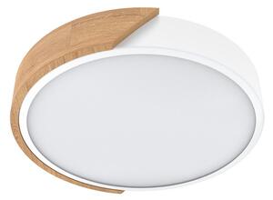 Plafoniera LED Rotonda 18W CCT Ø300mm Legno/Bianco