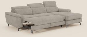 Estro Divano estraibile con chaise-longue e poggiatesta reclinabili in