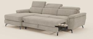 Estro Divano estraibile con chaise-longue e poggiatesta reclinabili in