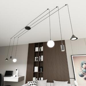 Lampadario a sospensione FUJI 6 Black