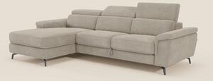 Estro Divano estraibile con chaise-longue e poggiatesta reclinabili in