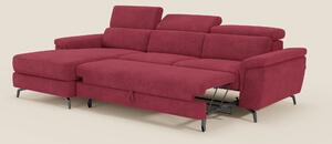 Estro Divano estraibile con chaise-longue e poggiatesta reclinabili in
