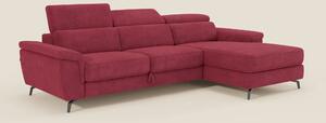 Estro Divano estraibile con chaise-longue e poggiatesta reclinabili in