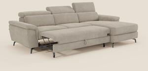 Estro Divano estraibile con chaise-longue e poggiatesta reclinabili in