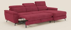 Estro Divano estraibile con chaise-longue e poggiatesta reclinabili in