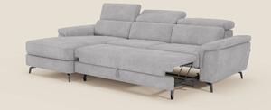 Estro Divano estraibile con chaise-longue e poggiatesta reclinabili in